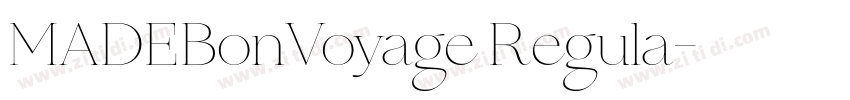 MADEBonVoyage Regula字体转换